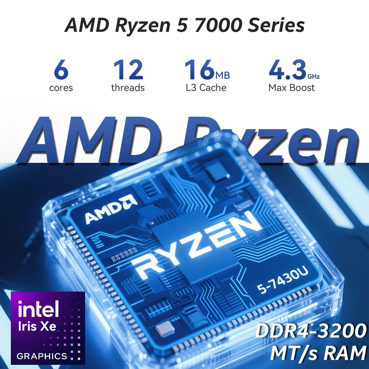 HP 17 inch laptops, AMD Ryzen 5 7430U(Beats i7-1165G7), 32GB RAM 1TB NVMe SSD Windows 11 Pro, 17.3" FHD IPS, Copilot AI, Numeric Keyboard, Type-c, Patented KB Kit