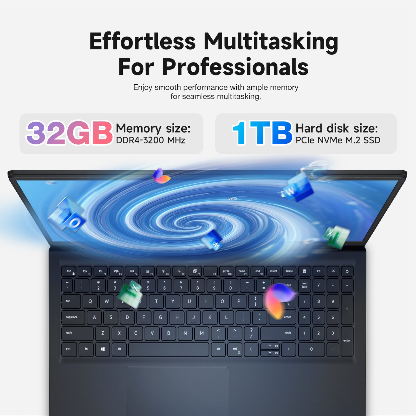 Dell 15 Touchscreen Laptop for Business & Home,  Intel 13th Core i7-1355U (10-core), 32GB RAM, 1TB SSD, 15.6" Touch Screen FHD Anti-glare Display, Windows Copilot, Wi-Fi 6, Windows 11 Pro