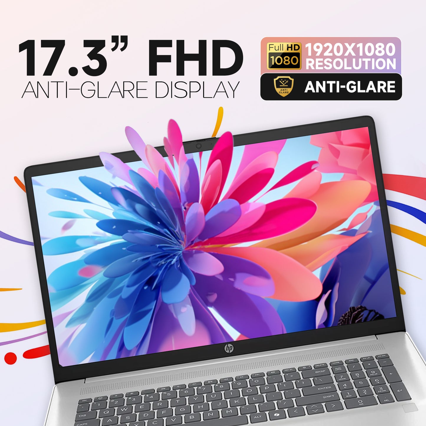 HP 17 Laptop Computer for Business, Intel i5-1334U(Up to 4.6 GHz), 17.3" HD+ Display, 32GB RAM, 1TB SSD Backlit KB, Fingerprint Reader, Lifetime Win 11 Pro & Copilot AI, with G255 Pro Accessory Box