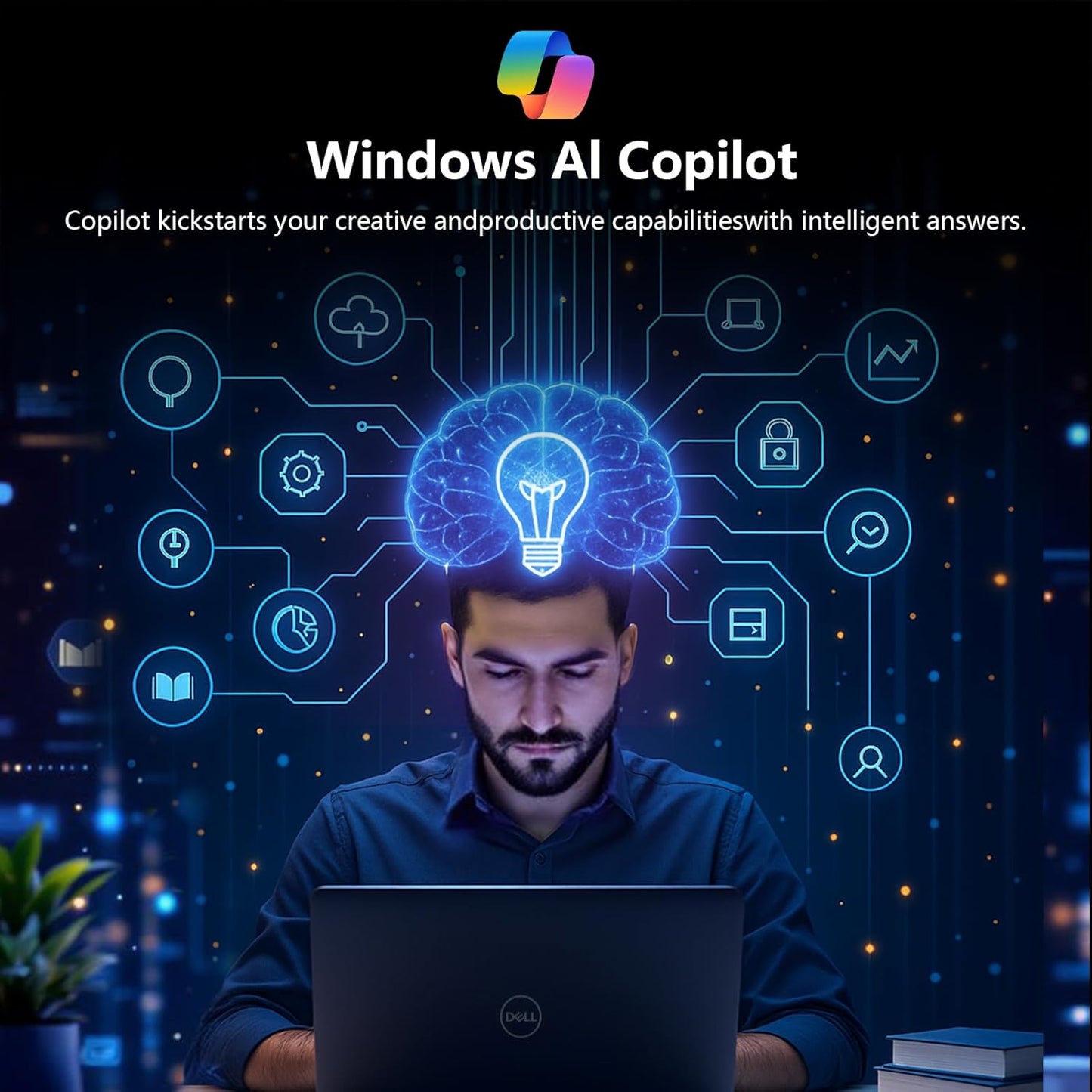 Dell 15 DC15250 15.6" FHD Touchscreen Laptop, Intel Core i5-1334U, Copilot AI, 32GB Ram & 1TB SSD, Windows 11 Pro and 1 Year Microsoft Office 365