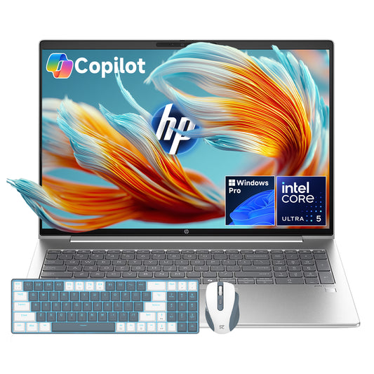 HP Probook Laptop for Business, Intel Core Ultra 5-125U, 16" WUXGA (1920x1200) Display, Copilot AI & NPU(11 TOPS), Wi-Fi 6E & Bluetooth 5.3, RJ-45, Windows 11 Pro, Patented KB Kit(32GB DDR5 | 2TB SSD)
